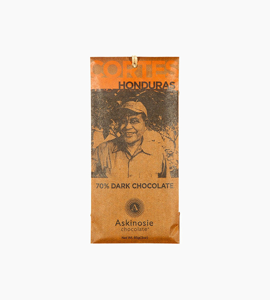 Askinosie chocolate signature bars cortes honduras dark chocolate