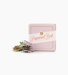 Lolli and pops holiday bark tins peppermint bark