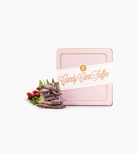Lolli and pops holiday bark tins candy cane toffee