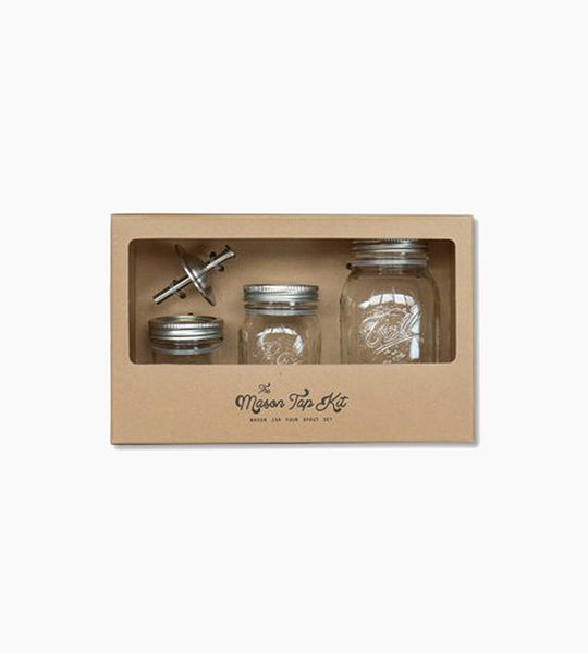 W p design the mason tap kit glass stainless steel